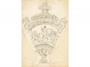 Giovanni Battista Foggini, Florenz 1652 - 1725 Florenz, zugeschrieben, Studie für eine Vase