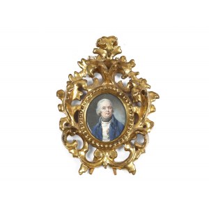 Johann Ernst Heinsius, Ilmenau 1731 - 1794 Erfurt, Portrait miniature d'un noble anglais