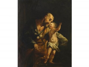 Juhonemecký majster, 18. storočie, Jozef s dieťaťom