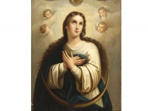 Bartolomé Esteban Murillo, Seville 1617 - 1682 Seville, follower, Virgin of Madrid/ Immaculate Conception