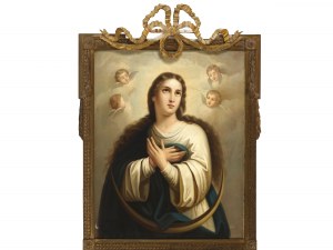 Bartolomé Esteban Murillo, Séville 1617 - 1682 Séville, suiveur, Vierge de Madrid/ Immaculée Conception