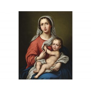 Dipinto del Maestro del Nazareno, metà del XIX secolo, Madonna