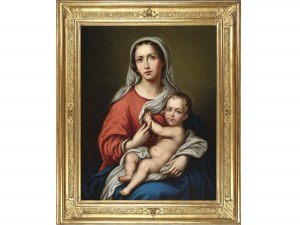 Mistrz malarstwa nazaretańskiego, połowa XIX wieku, Madonna