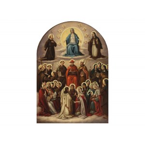 Neznámý malíř, Mystická svatba svaté Kateřiny, 19. století