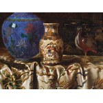 Max Schödl, Vienne 1834 - 1921 Vienne, Nature morte avec objets asiatiques