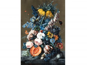Joseph Sixt, wiedeński malarz z XIX wieku, Duży kwiat