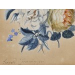 Leopold Zinnöger, Linz 1811-1872, Martwa natura z kwiatami