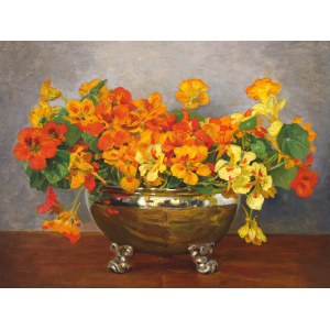 Unknown painter, Still life with flowers
