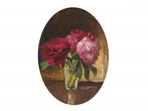 Unbekannter Maler, Stilleben mit Blumen