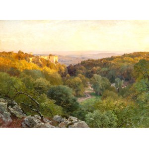 Hugo Darnaut, Dessau 1850 - 1937 Wien, Blick auf die Ruine Merkenstein