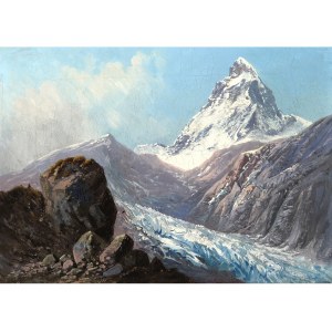 Franz Alt, Wiedeń 1821 - 1914 Wiedeń, przypisany, Matterhorn