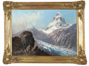 Franz Alt, Viedeň 1821 - 1914 Viedeň, pripísaný, Matterhorn