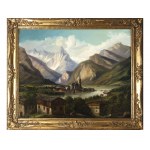 Jakob Canciani, Villach 1820 - 1891, attribuito, Veduta di Villach