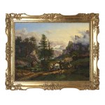 Rakouský biedermeierový malíř, polovina 19. století, Po lovu