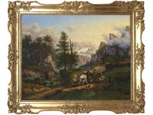 Peintre biedermeier autrichien, milieu du XIXe siècle, Après la chasse