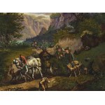 Österreichischer Biedermeiermaler, Mitte des 19. Jahrhunderts, Nach der Jagd