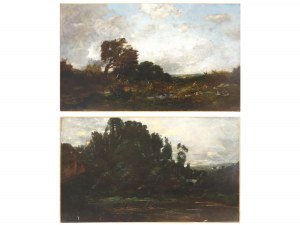 Pair of paintings, landscapes