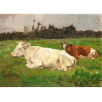 Oskar Frenzel, Berlin 1855 - 1915 Charlottenburg, Two Cows