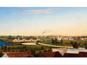 Unknown painter, View over a city, German-Dutch school