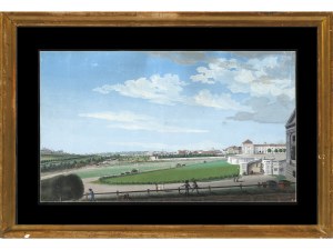 Franz Xaver Embel, Florenz 1770 - 1856 Mödling, Blick vom Glacis in Wien