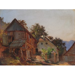 Joseph Höger, Vienne 1801 - 1877 Vienne, Motif du Salzkammergut