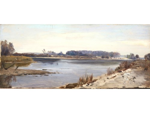 Emilie Mediz-Pelikan, Vöcklabruck 1861 - 1908 Dresden, Summer Day by the River