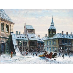 Jan Rawicz, Pologne, XIXe siècle, Varsovie en hiver