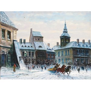 Jan Rawicz, Polonia, XIX secolo, Varsavia in inverno