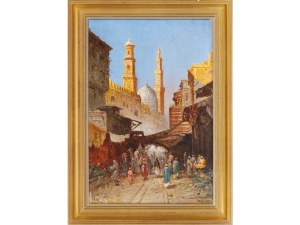 Pittore dell'orientalismo, scena di strada orientale