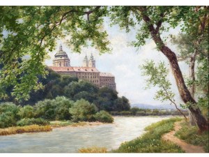 Karl Vikas, Ternitz 1875 - 1934 Krems sul Danubio, vista su Melk