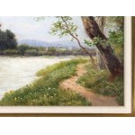 Karl Vikas, Ternitz 1875 - 1934 Krems an der Donau, Blick auf Melk
