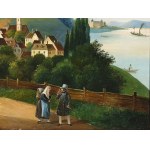 Neznámy maliar, Pohľad na obec Kahlenberg