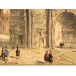 Antonietta Brandeis, Miskowitz 1848 - 1926 Florencia, pripisovaná, Konštantínov oblúk v Ríme