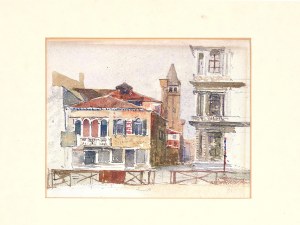 Marie Egner, Bad Radkersburg 1850 - 1940 Wien, Blick auf Venedig