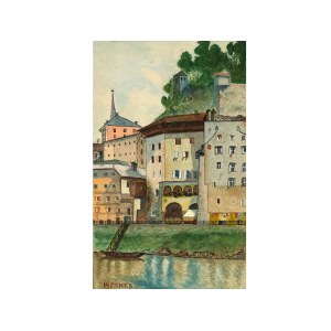 Unknown watercolourist, 19th/20th century, Motif from Salzburg