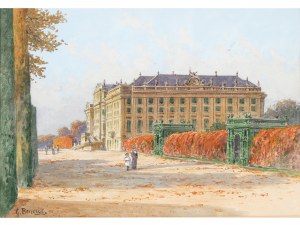 Gustav Benesch, Vídeň kolem roku 1900, zámecké zahrady Schönbrunnu