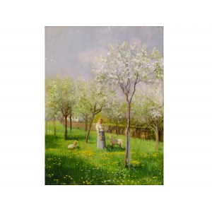August Ignaz Grosz, Vienne 1847 - 1917 Vienne-Lainz, printemps