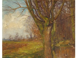 Tina Blau, Vienne 1845 - 1916 Vienne, cercle de, Début du printemps au bord du ruisseau de la forêt