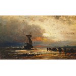 Andreas Achenbach, Kassel 1815 - 1910 Düsseldorf, Stormy Sea