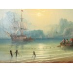 Ivan Konstantinovich Aivazovsky, Feodosiya 1817 - 1900 Feodosiya, circolo di, Sulla costa