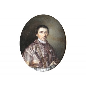 Johann Heinrich Schramm, Cieszyn 1809 - 1865 Wiedeń, Portret duchownego