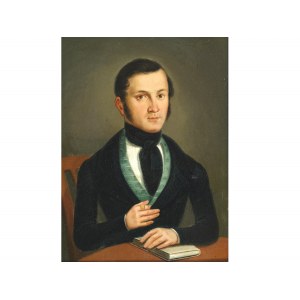 Biedermeierowski portret młodego mężczyzny