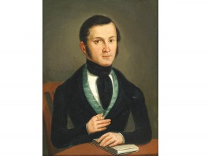 Biedermeierovský portrét mladého muža