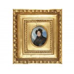 Miniature portrait, Biedermeier, around 1830/40, Portrait of a lady: Marie Neuhold-Dory