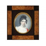 Portraitminiatur einer Dame, 1. Hälfte des 19. Jahrhunderts