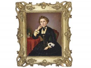 Portret damy, połowa XIX wieku