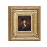 Maestro sconosciuto dopo Rembrandt van Rijn, fine del XIX secolo, Autoritratto giovanile