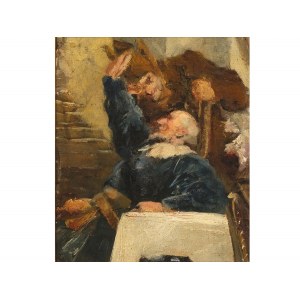 Malarz wenecki, XIX wiek, Studium