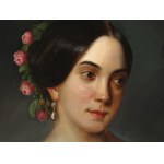 Robert Theer, Johannisberg 1808 - 1863 Vienna, Ritratto di giovane donna