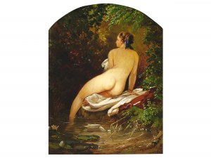 Nieznany malarz, Kąpiąca się kobieta